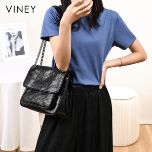 VINEY Genuine Leather Large Capacity Lightweight Hobo Bag product image 2