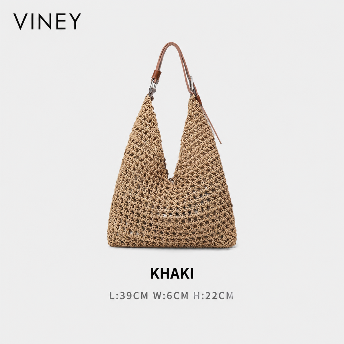 VINEY Woven Beach Large Capacity Hobo Bag product image 6