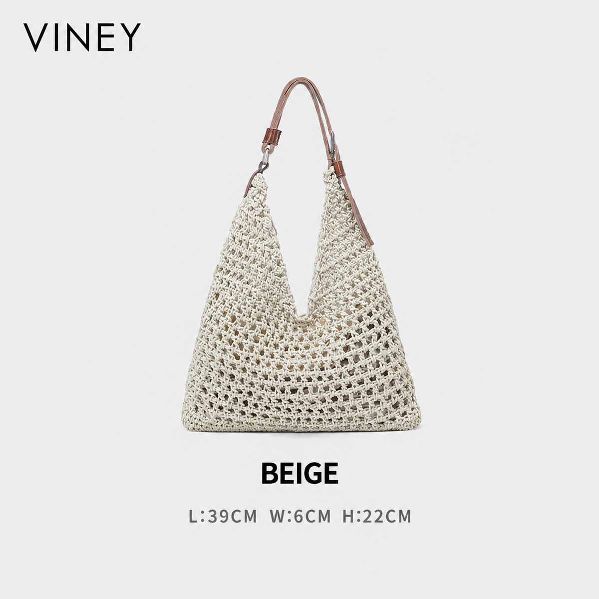 VINEY Woven Beach Large Capacity Hobo Bag product image 7