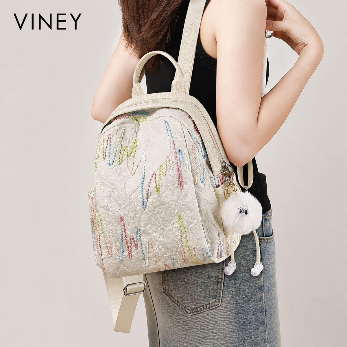 VINEY Refined Large Capacity Lightweight Backpack product image 1