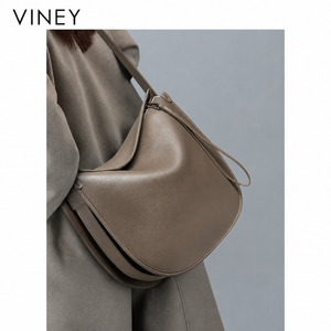 VINEY Urban Genuine Leather Large Capacity Convertible Hobo Bag product image 1