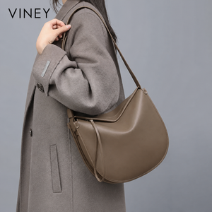 VINEY Urban Genuine Leather Large Capacity Convertible Hobo Bag product image 2