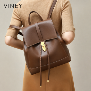 VINEY Weekend Genuine Leather Large Capacity Backpack product image 1