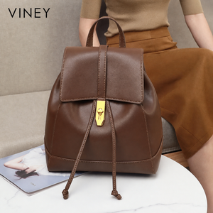 VINEY Weekend Genuine Leather Large Capacity Backpack product image 2