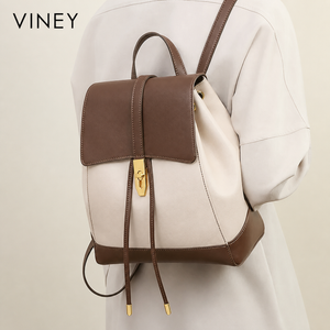 VINEY Weekend Genuine Leather Large Capacity Backpack product image 6