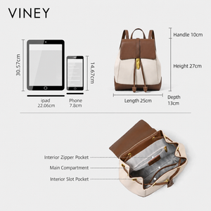 VINEY Weekend Genuine Leather Large Capacity Backpack product image 10