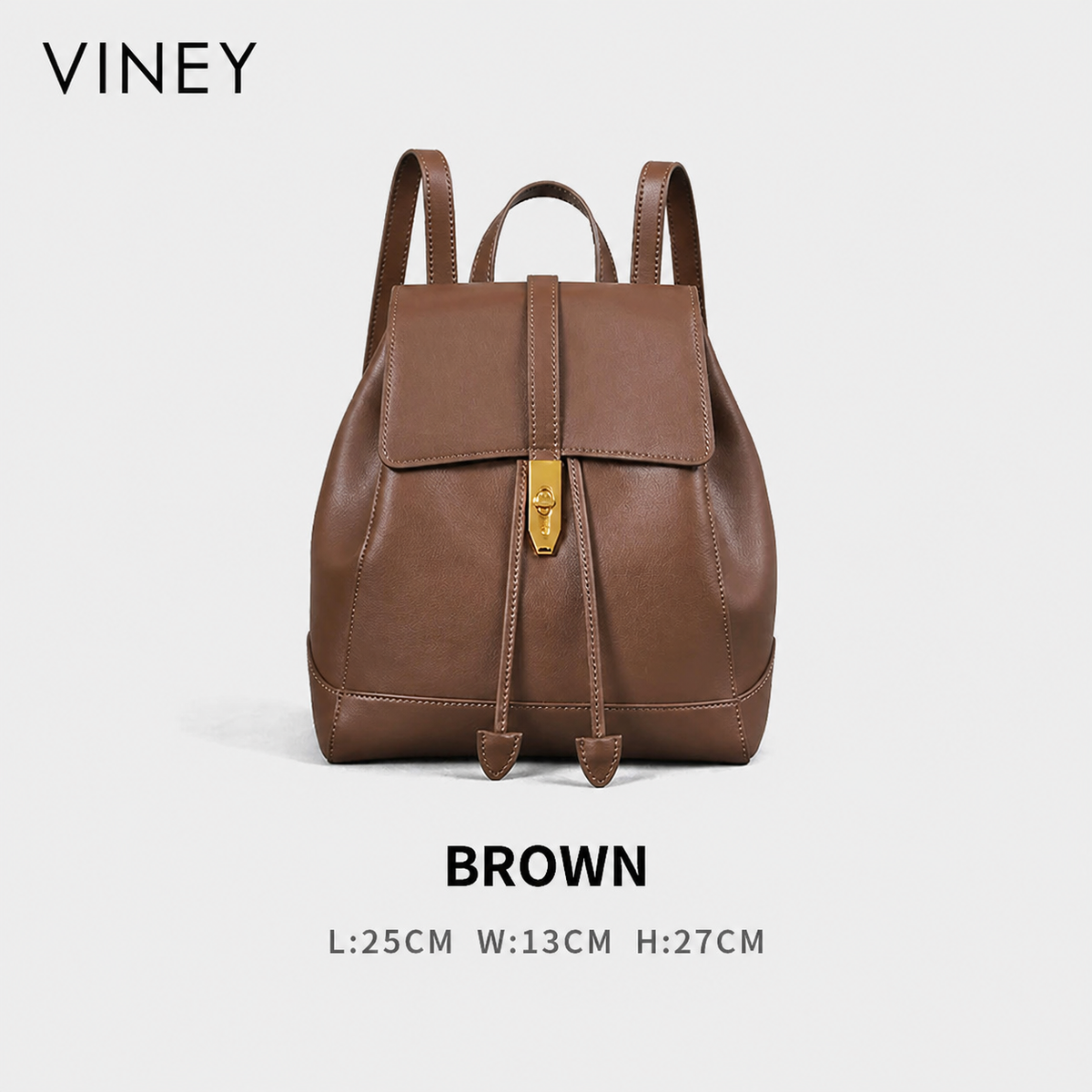 VINEY Weekend Genuine Leather Large Capacity Backpack product image 11