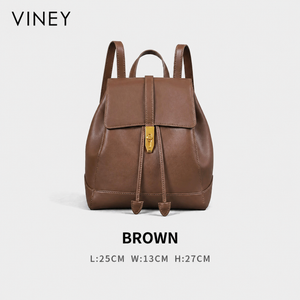 VINEY Weekend Genuine Leather Large Capacity Backpack product image 11
