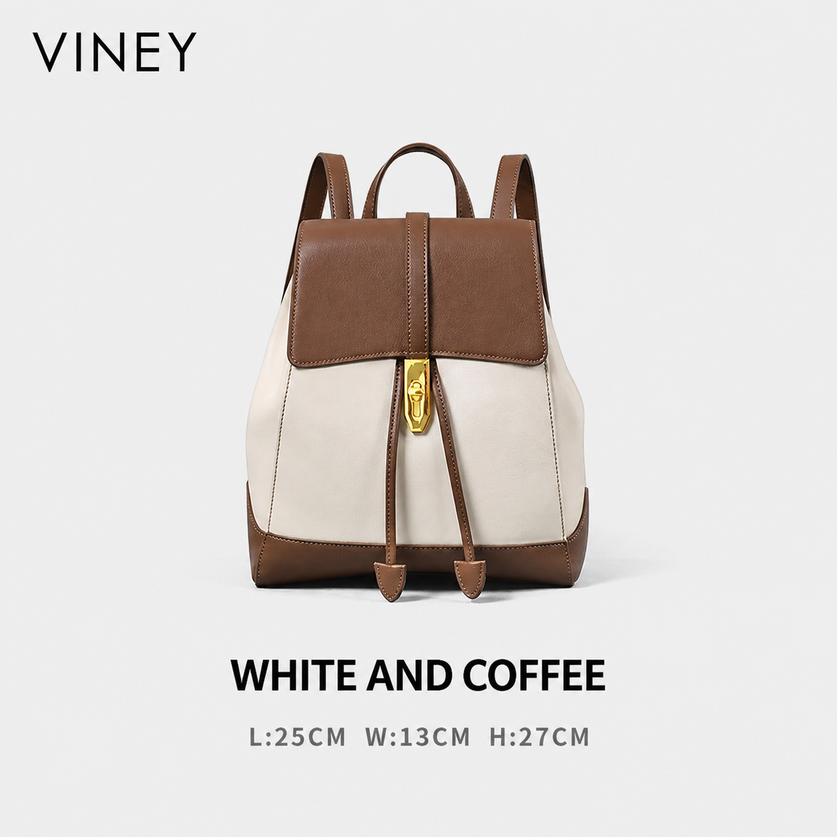 VINEY Weekend Genuine Leather Large Capacity Backpack product image 12