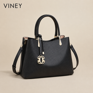 VINEY Modern Genuine Leather Large Capacity Convertible Bucket Bag product image 2