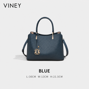 VINEY Modern Genuine Leather Large Capacity Convertible Bucket Bag product image 7