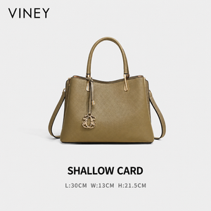 VINEY Modern Genuine Leather Large Capacity Convertible Bucket Bag product image 8
