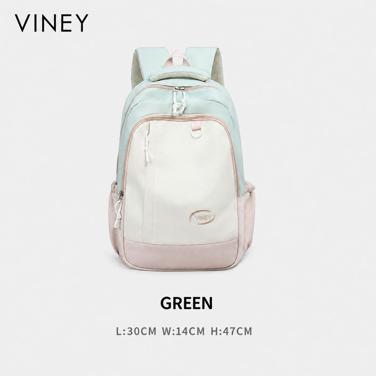 VINEY Large Capacity Lightweight Colorblock Backpack product image 6