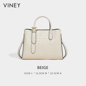 VINEY Weekend Genuine Leather Large Capacity Convertible Top-Handle Bag product image 7