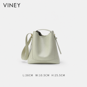 VINEY Urban Genuine Leather Large Capacity Lightweight Bucket Bag product image 8