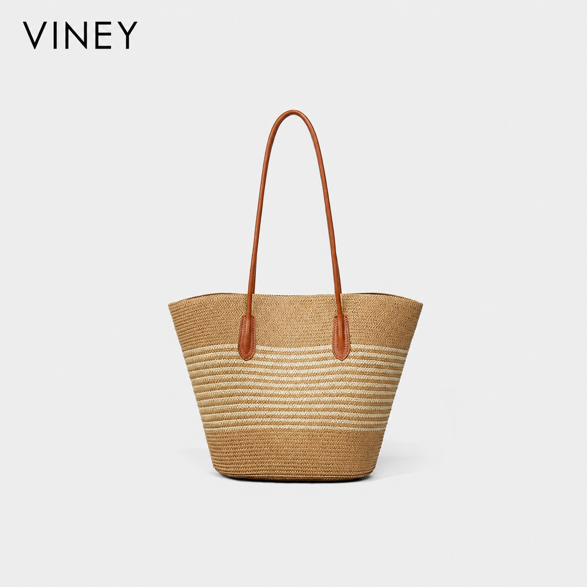 VINEY Woven Large Capacity Convertible Tote Bag product image 2