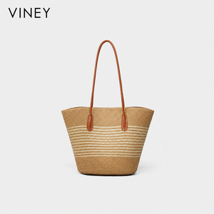 VINEY Woven Large Capacity Convertible Tote Bag product image 2