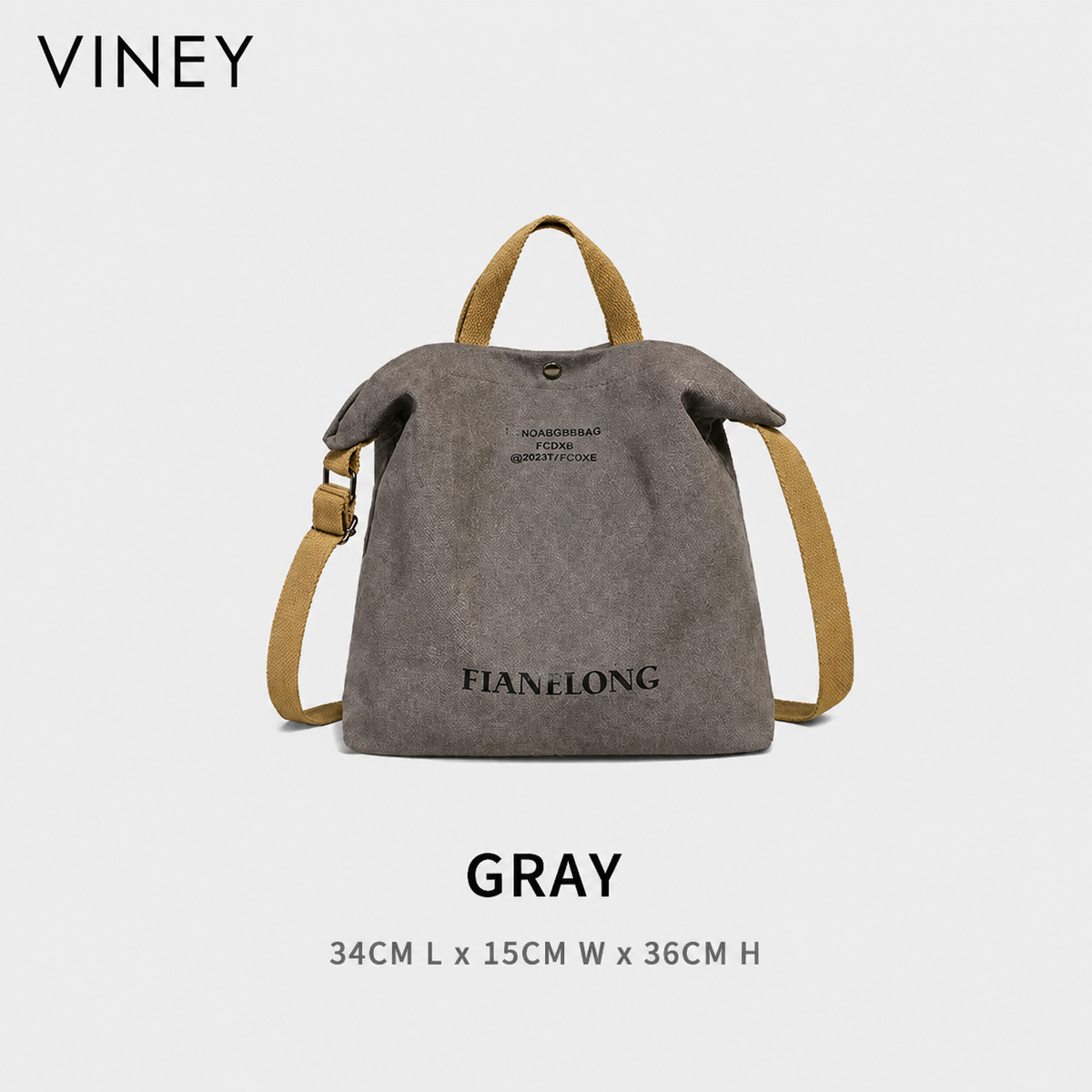 VINEY Urban Canvas Large Capacity Convertible Tote Bag product image 6