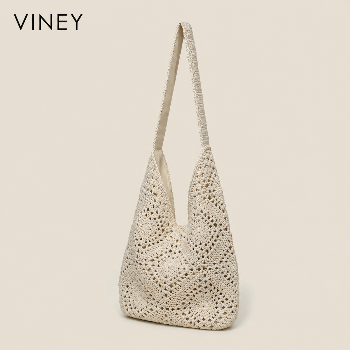 VINEY Urban Woven Straw Beach Large Capacity Tote Bag product image 2