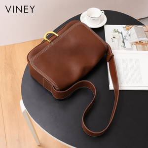 VINEY Everyday Genuine Leather Large Capacity Convertible Hobo Bag — English product image 2