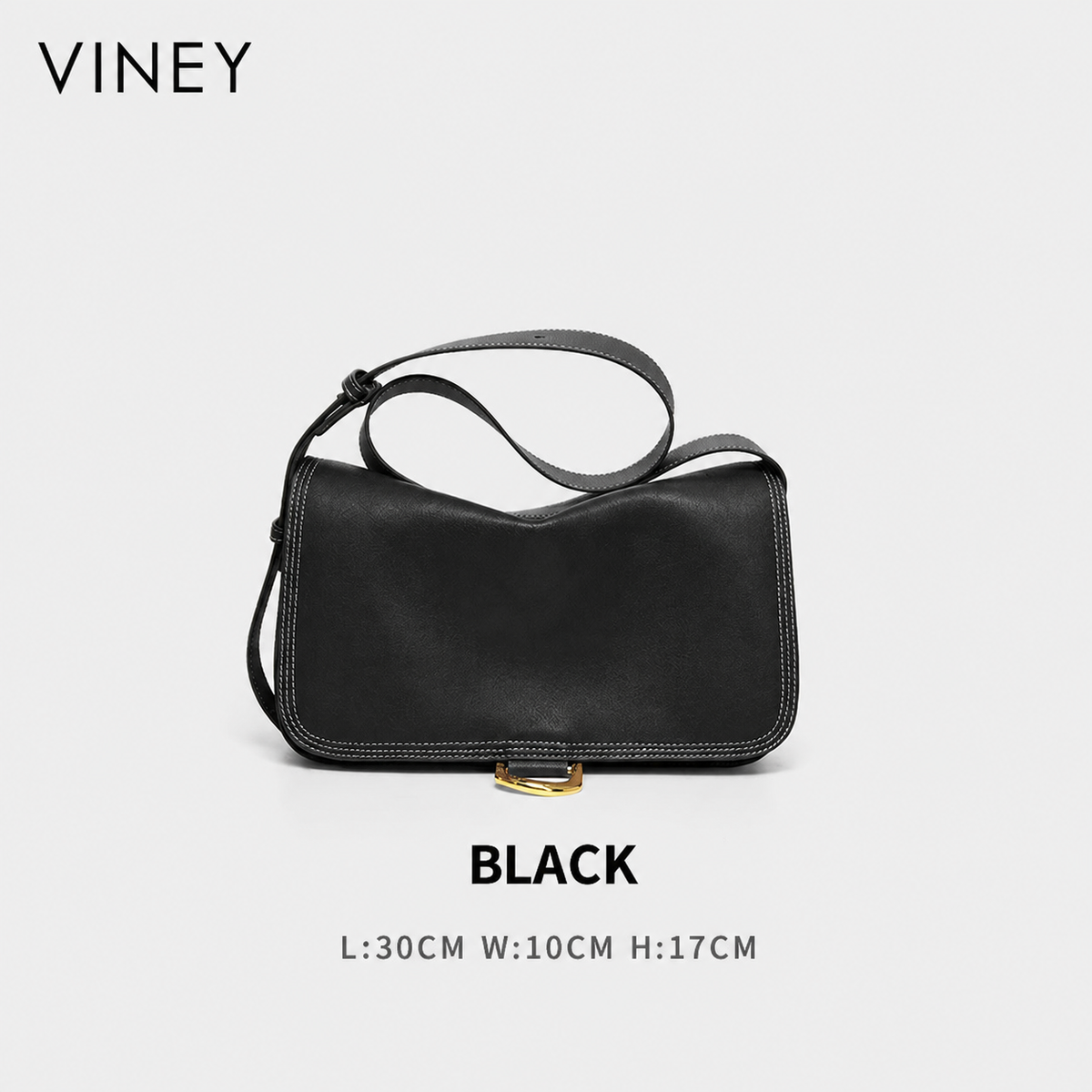 VINEY Everyday Genuine Leather Large Capacity Convertible Hobo Bag — English product image 6