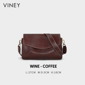 VINEY Genuine Leather Lightweight Vintage Pillow Hobo Bag product image 6