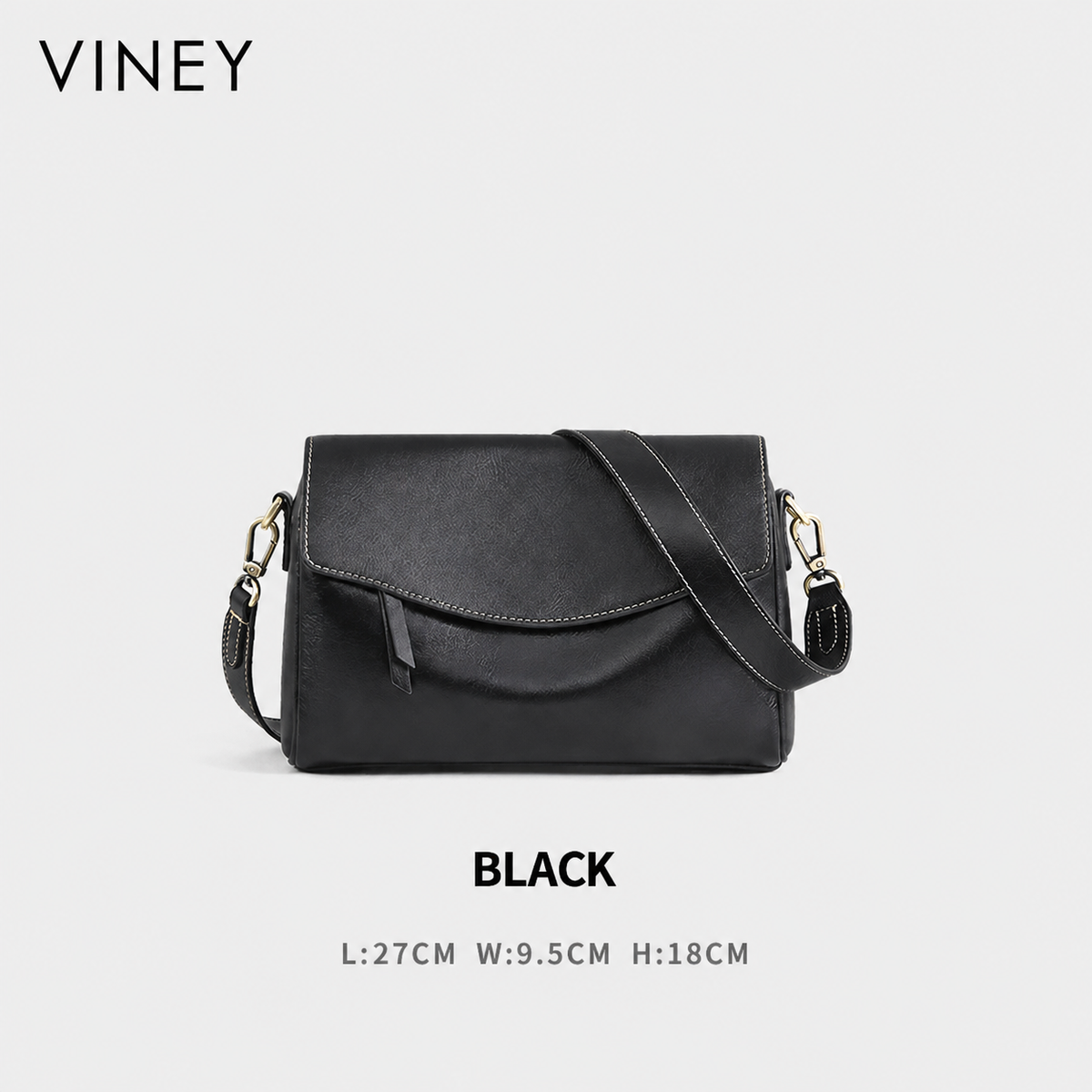 VINEY Genuine Leather Lightweight Vintage Pillow Hobo Bag product image 8