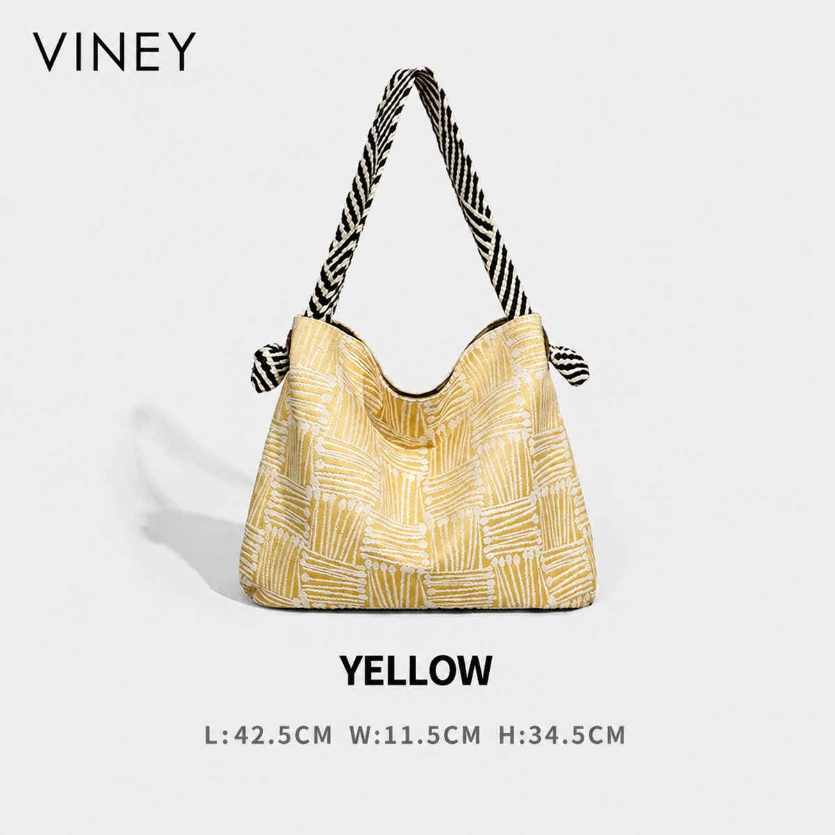 VINEY Canvas Large Capacity Convertible Bucket Bag — English product image 6