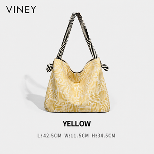 VINEY Canvas Large Capacity Convertible Bucket Bag — English product image 6