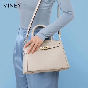 VINEY City Genuine Leather Convertible Top-Handle Bag — English product image 2