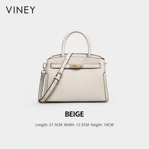 VINEY City Genuine Leather Convertible Top-Handle Bag — English product image 6