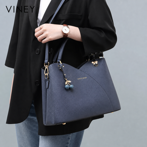 VINEY City Genuine Leather Top-Handle Bag — English product image 2