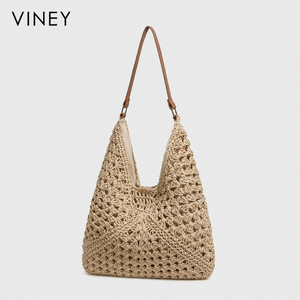 VINEY Woven Beach Large Capacity Basket Bucket Bag product image 7