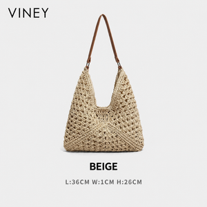 VINEY Woven Beach Large Capacity Basket Bucket Bag product image 11
