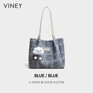 VINEY City Canvas Large Capacity Tote Bag — English product image 6