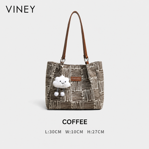 VINEY City Canvas Large Capacity Tote Bag — English product image 7