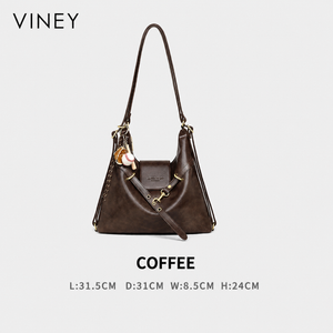 VINEY Genuine Leather Large Capacity Convertible Backpack — English product image 7