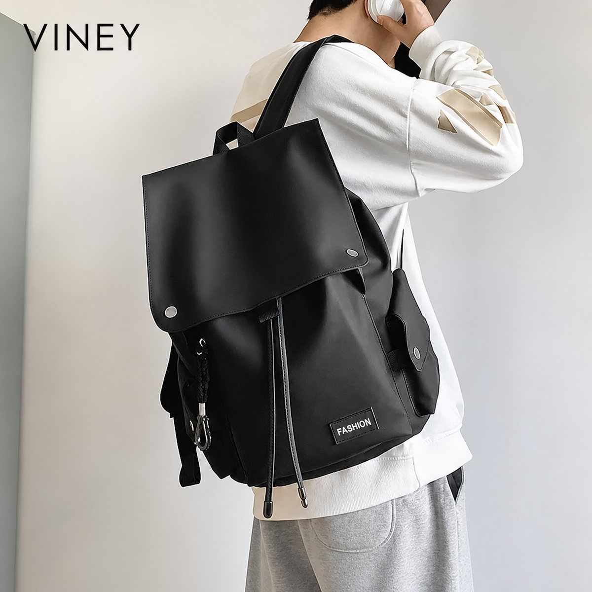 VINEY City Large Capacity Laptop Backpack — English product image 1