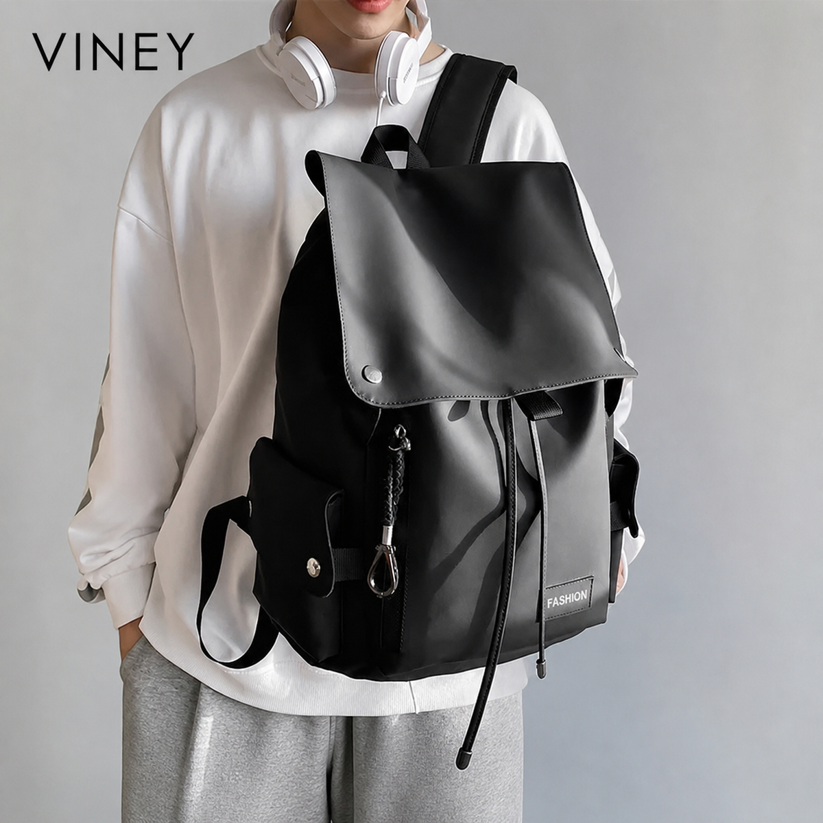 VINEY City Large Capacity Laptop Backpack — English product image 2