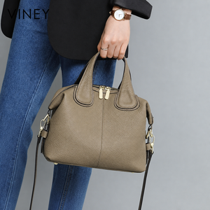 VINEY Urban Genuine Leather Large Capacity Convertible Top-Handle Bag product image 1