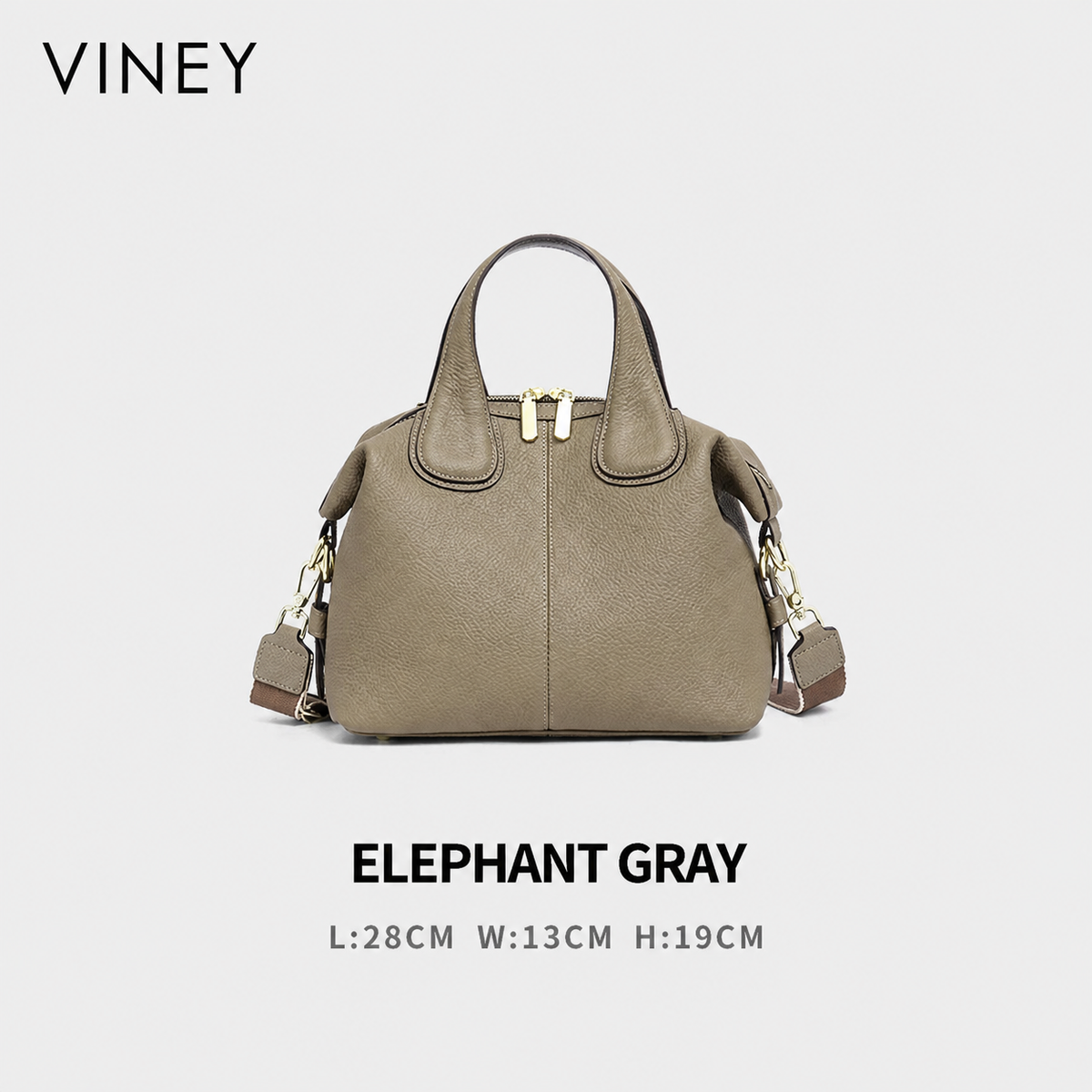 VINEY Urban Genuine Leather Large Capacity Convertible Top-Handle Bag product image 6