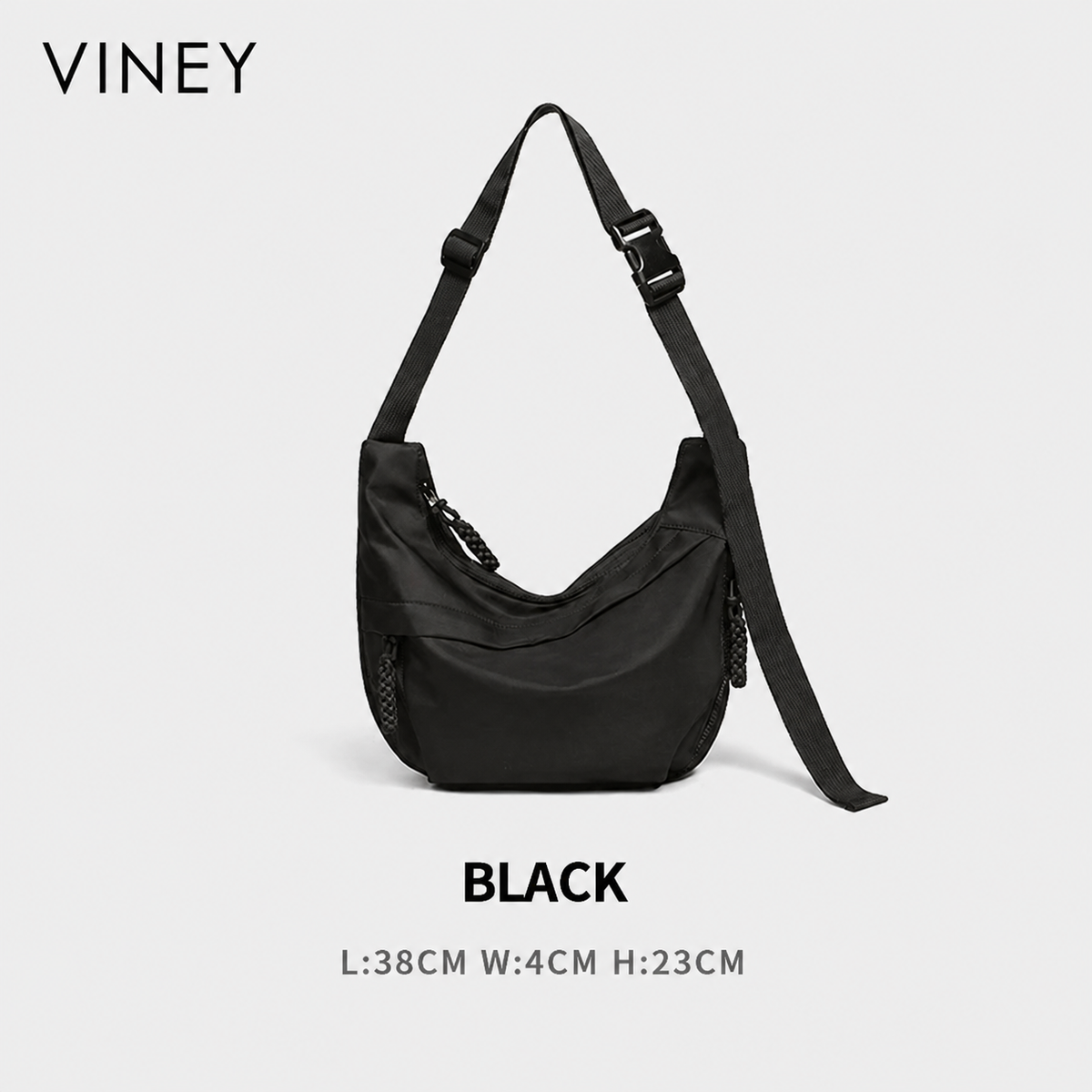 VINEY Canvas Convertible Messenger Bag — English product image 7