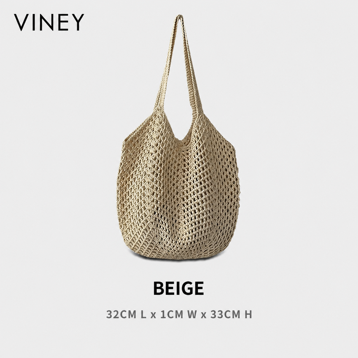 VINEY Woven Straw Beach Large Capacity Shoulder Bag product image 6