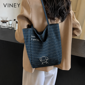 VINEY Urban Canvas Large Capacity Tote Bag product image 1