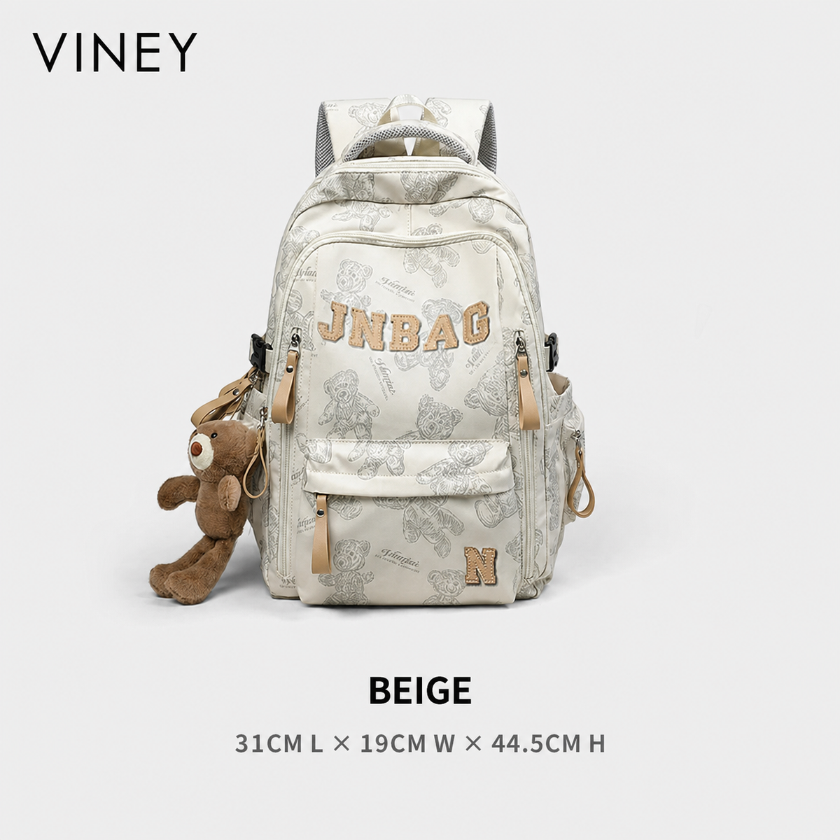VINEY City Large Capacity Lightweight Laptop Backpack — English product image 6