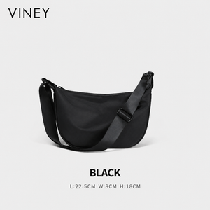 VINEY City Canvas Large Capacity Convertible Hobo Bag — English product image 6
