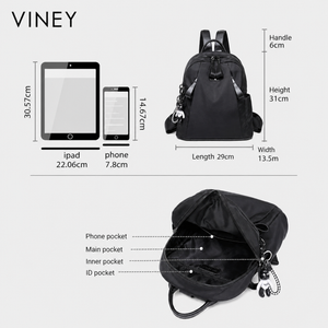 VINEY Everyday Oxford Fabric Large Capacity Backpack — English product image 5