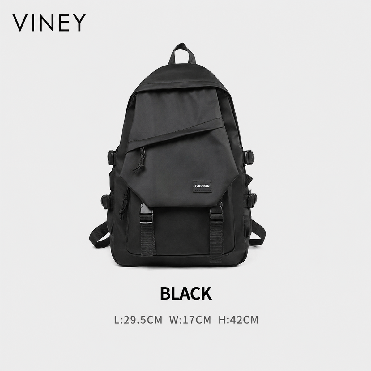 VINEY City Canvas Large Capacity Backpack — English product image 6