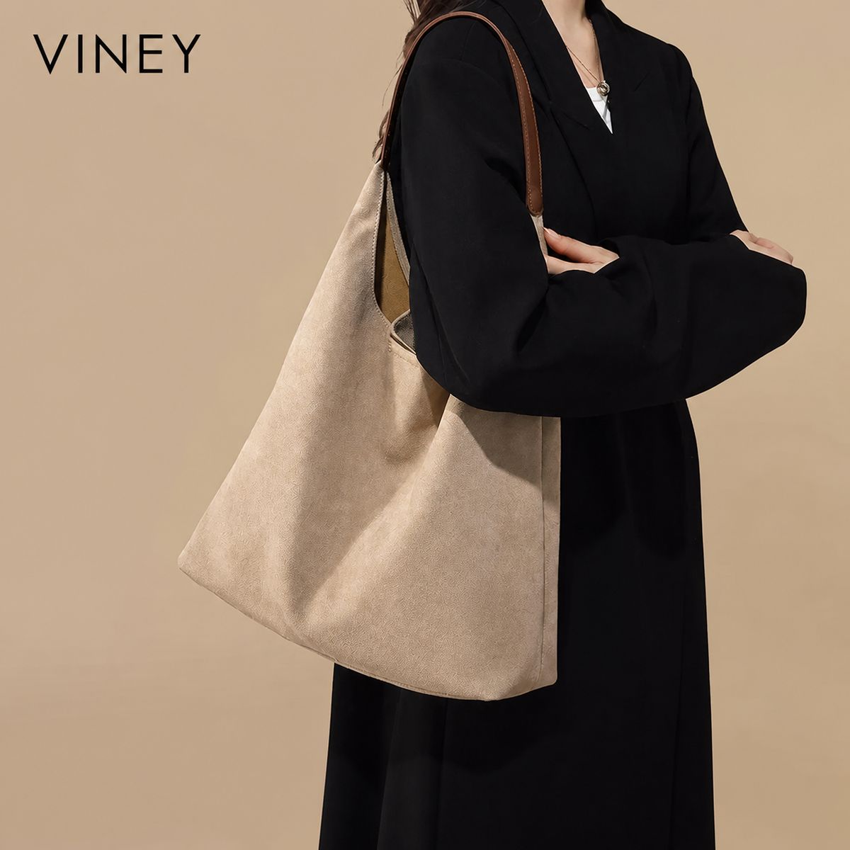 VINEY Suede Large Capacity Tote Bag product image 2