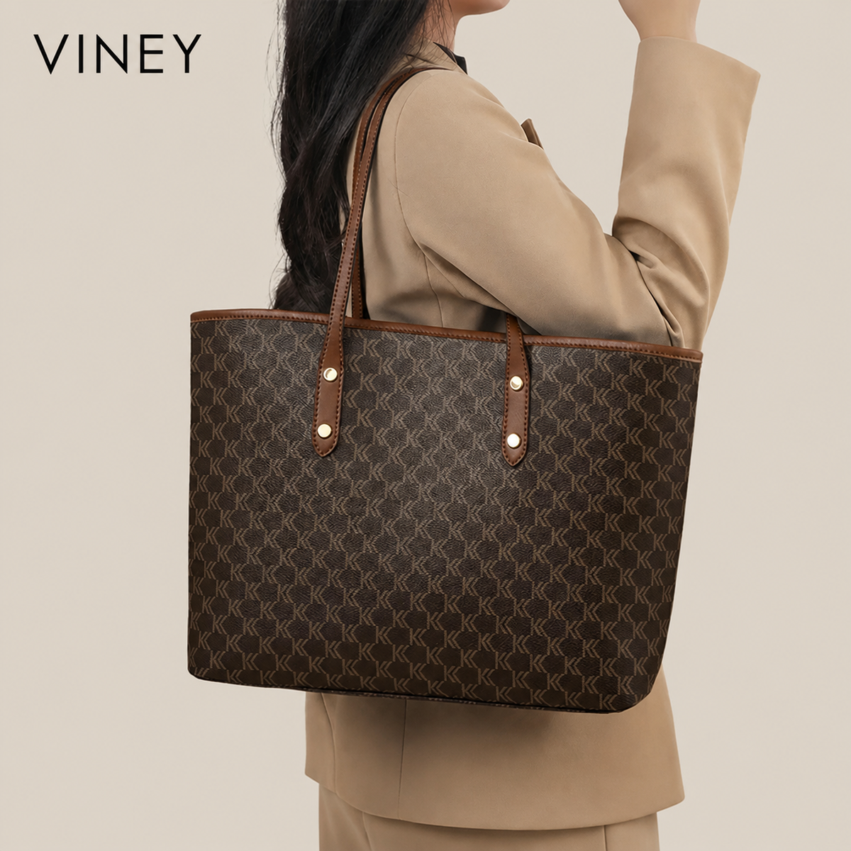 VINEY Everyday Large Capacity Convertible Tote Bag — English product image 2